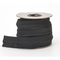 Draw cord elastic, Black 1-1/4 in - 10 y