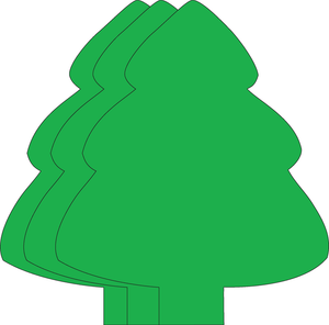 Evergreen Tree Single Color Super Cut-Outs
