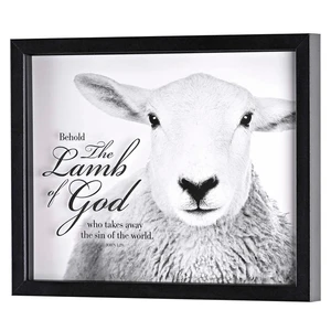 Framed Wall Art Behold The Lamb Of God