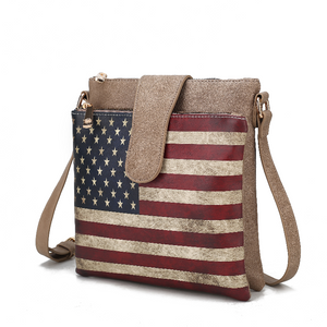 Josephine Vegan Leather Women's FLAG Crossbody Bag