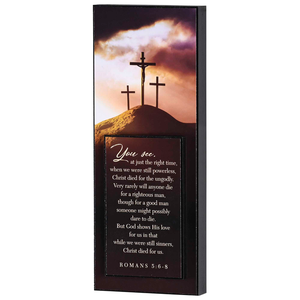 Stacked Wall Plaque Christ Died For The