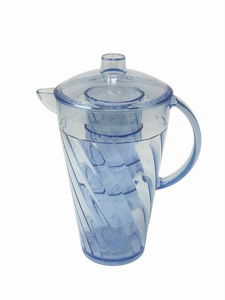 Acrylic set of 5 drinking wares Wave set - 1pc 2.75 QT pitcher + 4pcs 14 oz DOF Tumblers