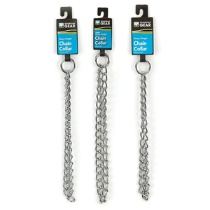 GG XLt Wt Chain Collar 12In 2mm