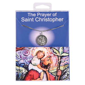 Necklace St Christopher Medal 24Inch