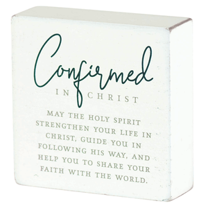 Tabletop Plaque Confirmed In Christ