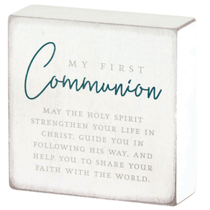 Tabletop Plaque My First Communion