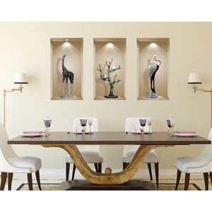 Set of Three Aga Faux Niche 3D Peel and Stick Wall Decals