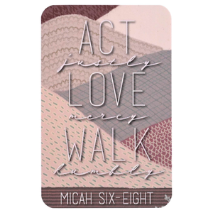 Pocketcard Act Justly Micah 6:8