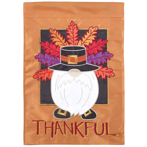 Thankful Gnome Flag Poly Garden