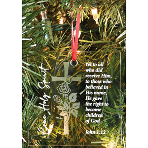 Ornament Cross Come Holy Spirit 