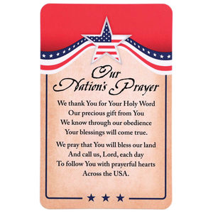 Pocketcard Patriotic Our Nations Prayer