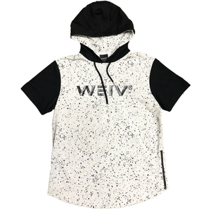 White Splatter Logo Hoody Tee