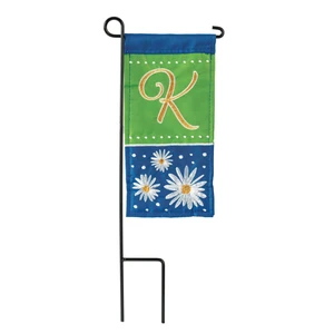 Daisy K Monogram Mini Flag With Stand