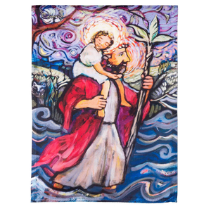 St. Christopher Polyester Garden Flag