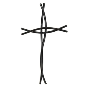 Wall Cross Metal Braided