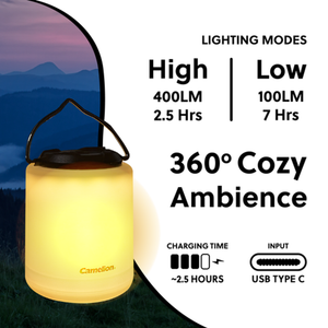 Camelion Rechargeable LED Lantern RS901 Cardboard Box 1Pk