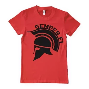 Semper Fi Men's T-Shirt Red