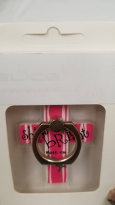 Cell Ph Ring Hldr Smile God Vyl/Zinc Al