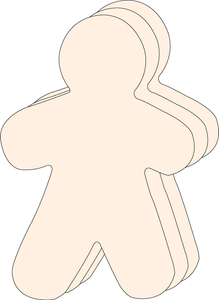 Person Single Color Super Cut-Outs