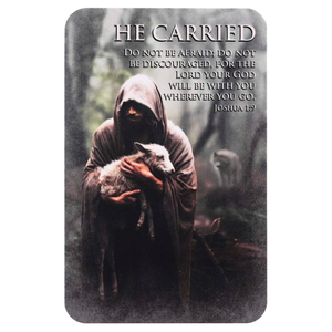 Pocketcard He Carried Joshua 1:9