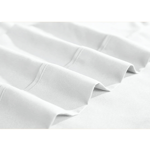 White Non-Slip Foam Bathtub Shower Mat With Suction Cups