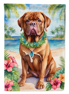 Dogue de Bordeaux Luau Garden Flag