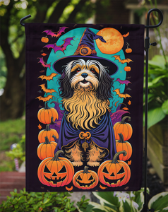 Havanese Witchy Halloween Garden Flag