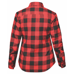 TW255.01 - Ladies Black and Red Flannel Shirt