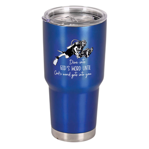 Tumbler Dive Into Gods Word Blue 30 oz