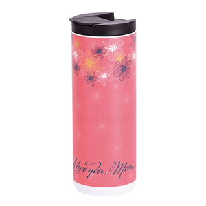 White Tumbler I Love You Mom 20 Oz