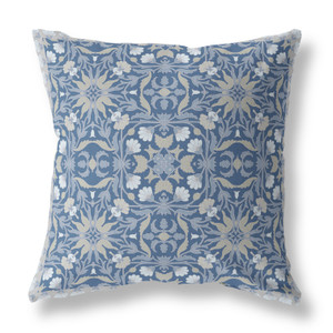 18” Blue Gray Paisley Indoor Outdoor Throw Pillow - 606114025726 18” Blue Gray Paisley Indoor Outdoor Throw Pillow - 606114025726