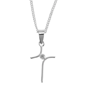 Necklace Cross 16In Chain I Can Do All
