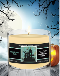Courtside Market Haunted House Soy Wax Candle in Glass Jar