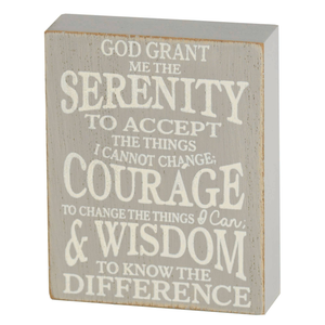 Serenity Prayer Tabletop Plock