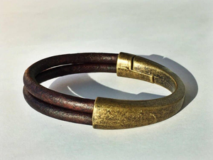Half-Cuff Leather Bracelet