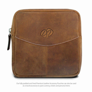 MacCase Premium Leather Travel Pouch