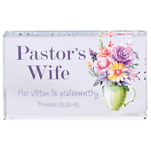 Tabletop Glass Pastors Wife 4X2.5