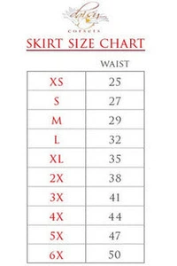 Skulls-Gothic Print Stretch Lycra Skirt