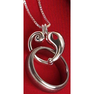 The Reunion Heart' Ring Holder Necklace 