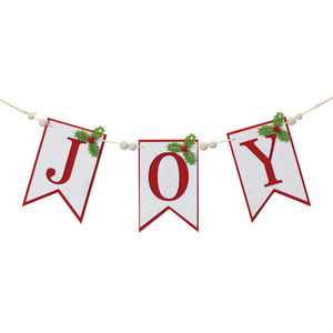 Joy Holiday Banner Garland 