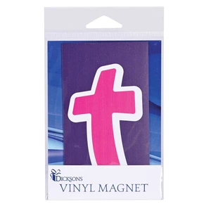 Magnet Pink Cross 2.75x5