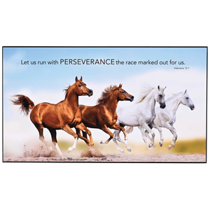 Wall Plaque Run With Perseverance