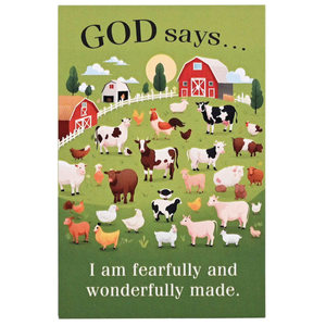Itty Bitty Card Farm God Says Ps. 139:14