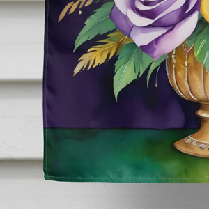 Flowers Mardi Gras House Flag