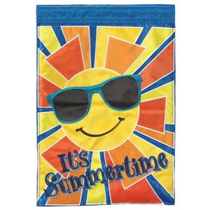 Sun It's Summertime Flag Poly 