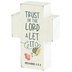 Tabletop Cross Plaque Trust In The Lord