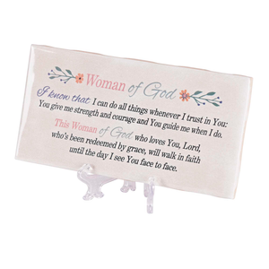 Tabletop Tile Woman Of God 6x3