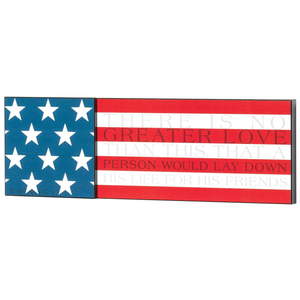 Stacked Wall Plaque Great Love John 15:13