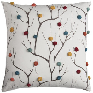 Colorful Pompom Branches Throw Pillow - 808230115415 Colorful Pompom Branches Throw Pillow - 808230115415