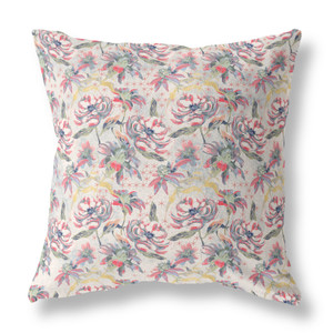 20” Pink Yellow Roses Indoor Outdoor Throw Pillow - 606114024163 20” Pink Yellow Roses Indoor Outdoor Throw Pillow - 606114024163